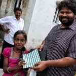 Through neighborhood outreaches, local Christians hand out practical care items within a leper community in India.