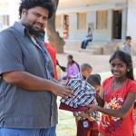 This young girl can't wait to put on her new outfit for the Christmas party sponsored by Mission to Children in India!