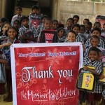 Children in India thank Mission to Children supporters for a very merry Christmas!